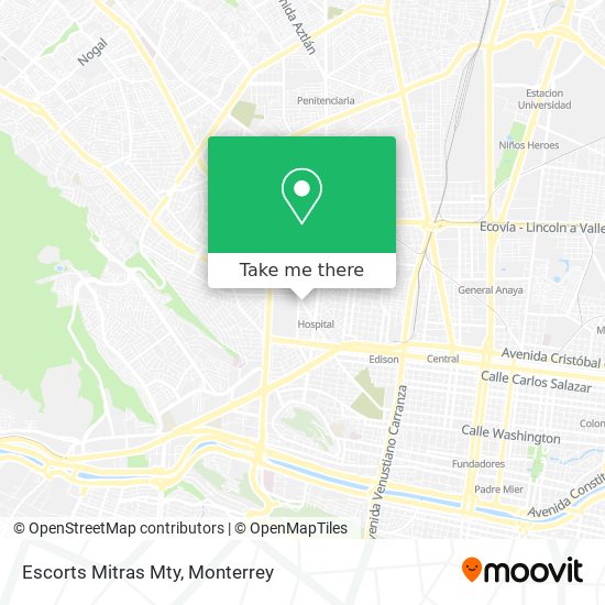 Escorts Mitras Mty map