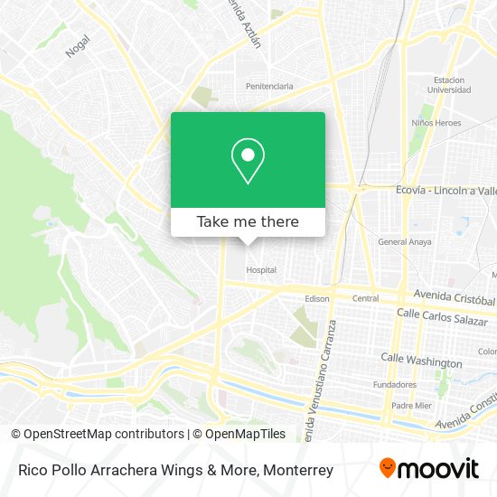Rico Pollo Arrachera Wings & More map