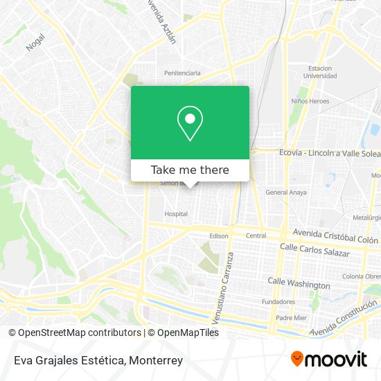 Eva Grajales Estética map