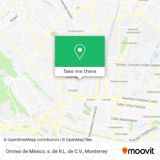 Omnex de México, s. de R.L. de C.V. map
