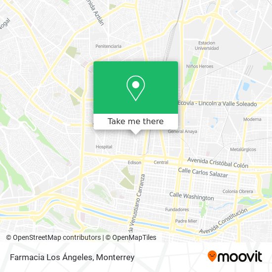Mapa de Farmacia Los Ángeles