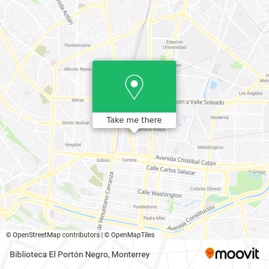 Biblioteca El Portón Negro map
