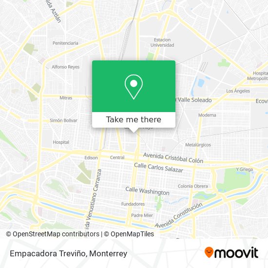 Mapa de Empacadora Treviño