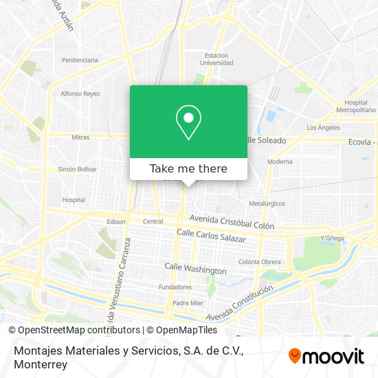 Montajes Materiales y Servicios, S.A. de C.V. map