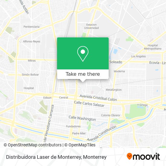 Distribuidora Laser de Monterrey map