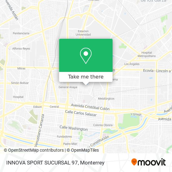 Mapa de INNOVA SPORT SUCURSAL 97