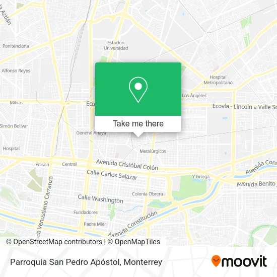 Mapa de Parroquia San Pedro Apóstol