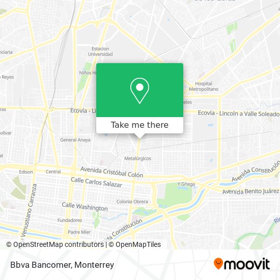 Bbva Bancomer map