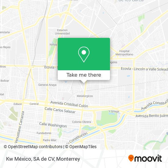 Kw México, SA de CV map