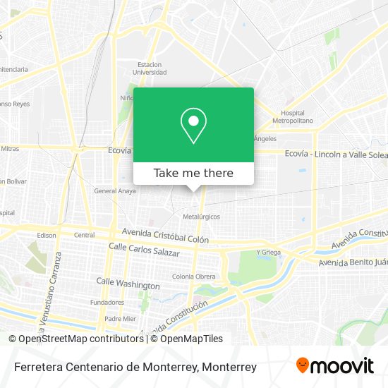 Ferretera Centenario de Monterrey map