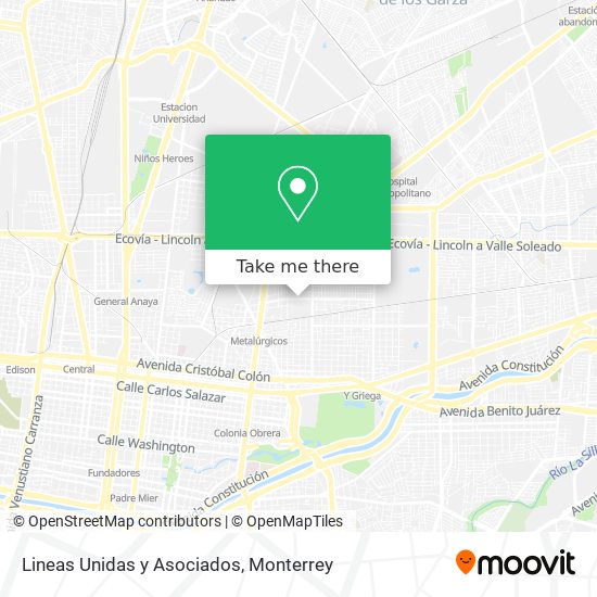 Lineas Unidas y Asociados map