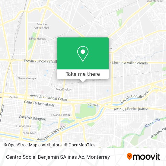 Centro Social Benjamin SAlinas Ac map