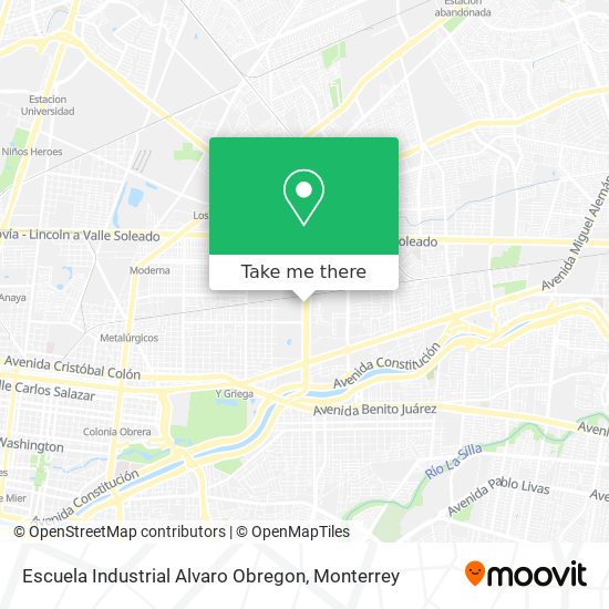 Mapa de Escuela Industrial Alvaro Obregon