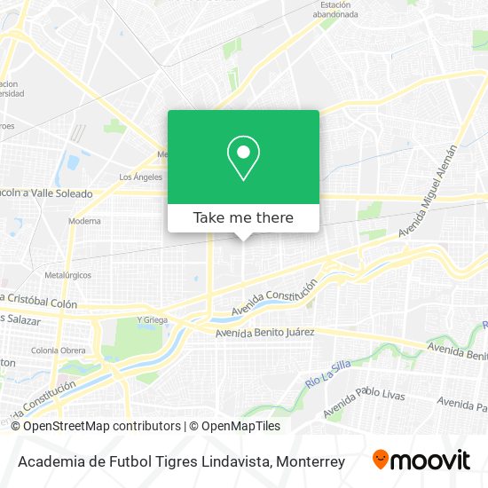 Academia de Futbol Tigres Lindavista map