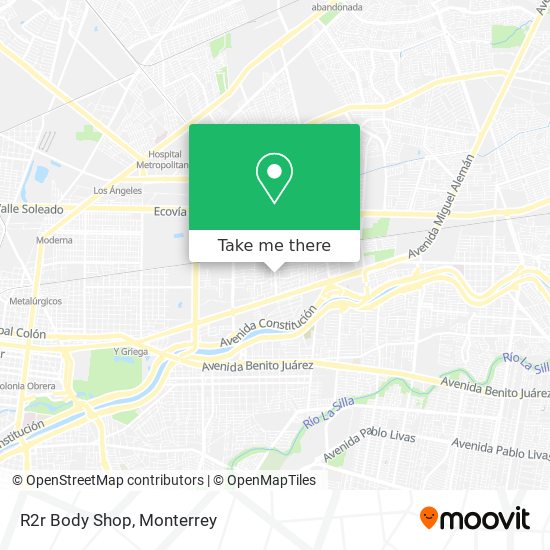Mapa de R2r Body Shop