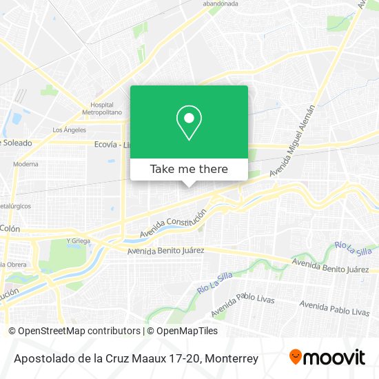Mapa de Apostolado de la Cruz Maaux 17-20