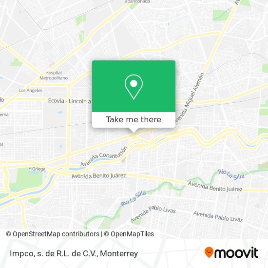 Mapa de Impco, s. de R.L. de C.V.