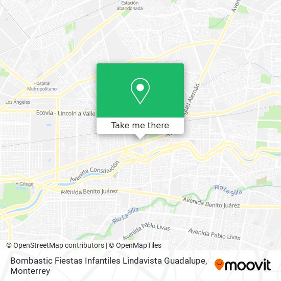 Mapa de Bombastic Fiestas Infantiles Lindavista Guadalupe