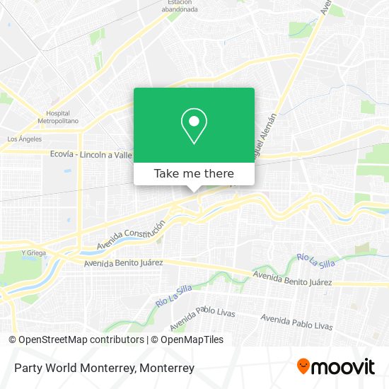 Party World Monterrey map