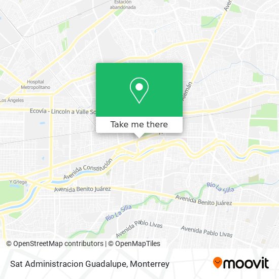 Sat Administracion Guadalupe map