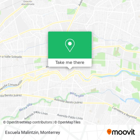 Mapa de Escuela Malintzin