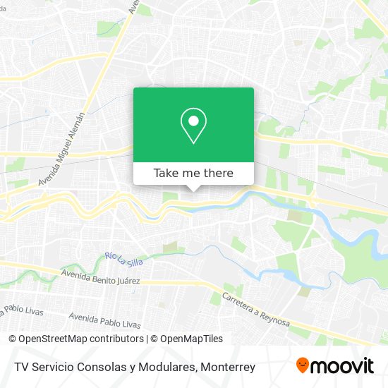 TV Servicio Consolas y Modulares map