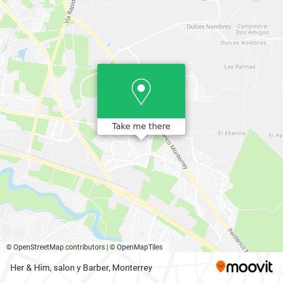 Her & Him, salon y Barber map