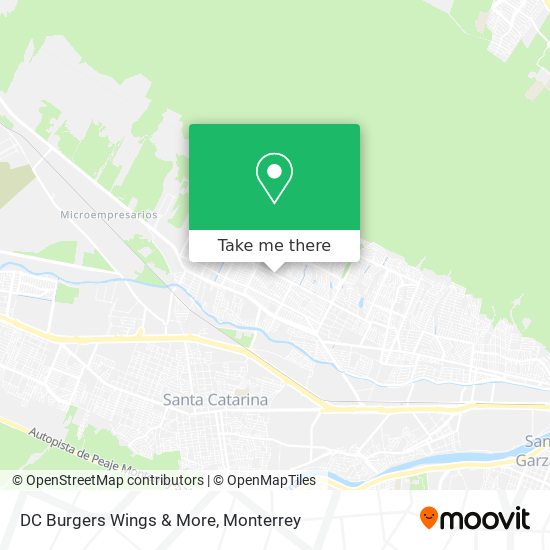Mapa de DC Burgers Wings & More