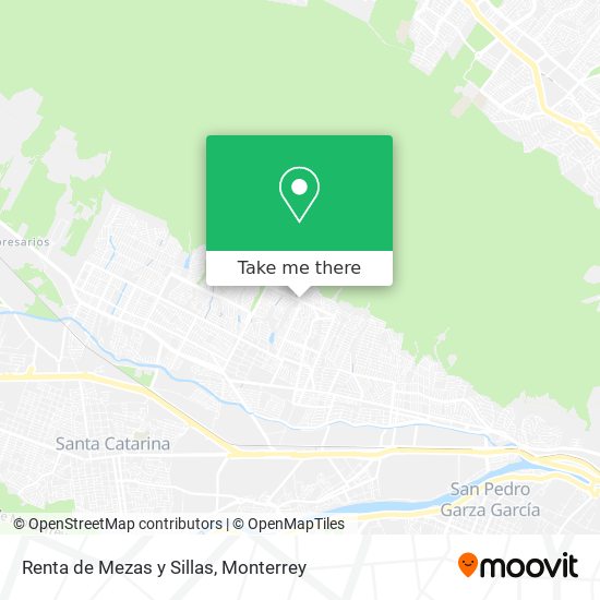 Renta de Mezas y Sillas map