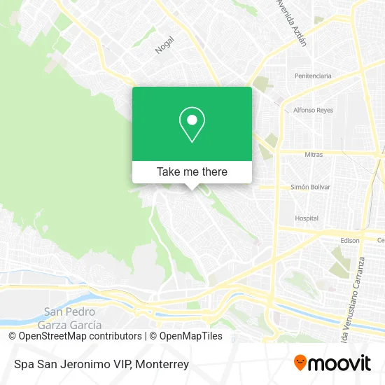 Spa San Jeronimo VIP map