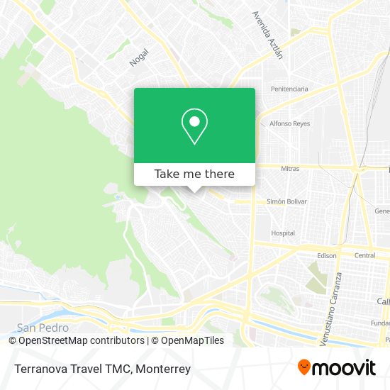 Terranova Travel TMC map