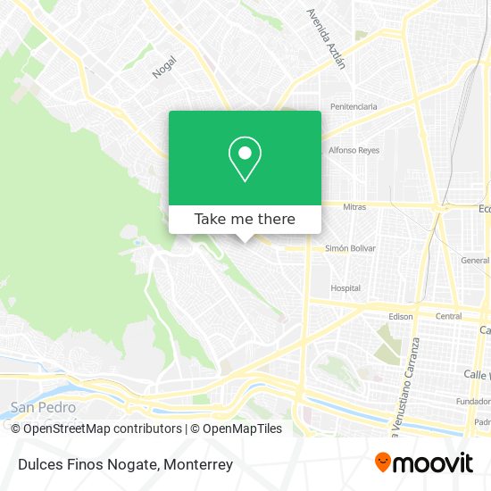 Dulces Finos Nogate map
