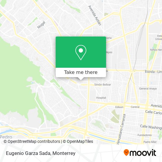 Mapa de Eugenio Garza Sada