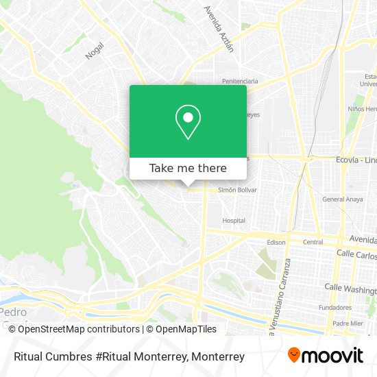 Mapa de Ritual Cumbres #Ritual Monterrey