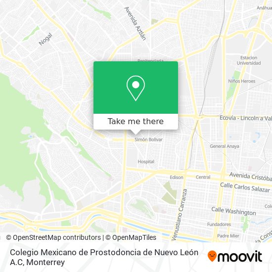 Colegio Mexicano de Prostodoncia de Nuevo León A.C map