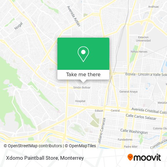 Xdomo Paintball Store map