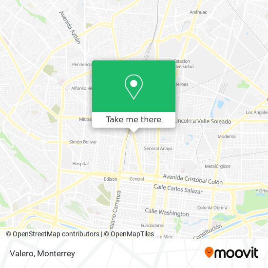 Mapa de Valero