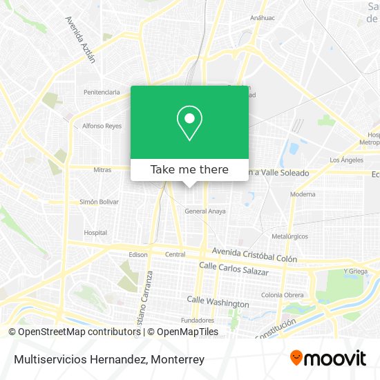 Multiservicios Hernandez map