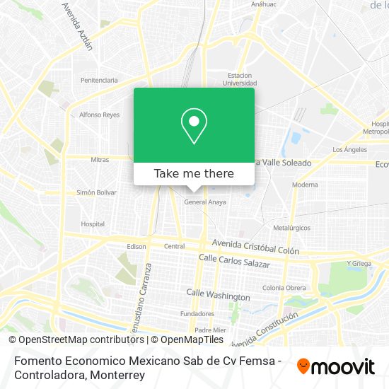 Fomento Economico Mexicano Sab de Cv Femsa - Controladora map