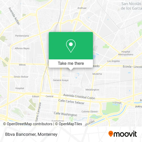 Bbva Bancomer map