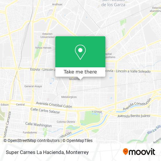 Super Carnes La Hacienda map