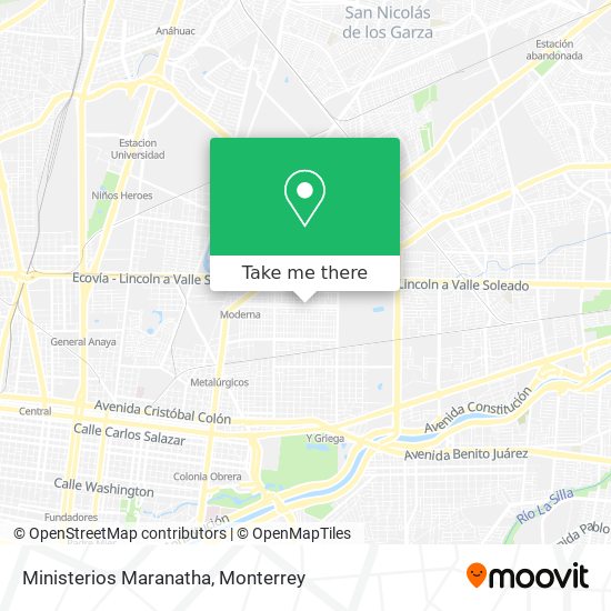 Ministerios Maranatha map