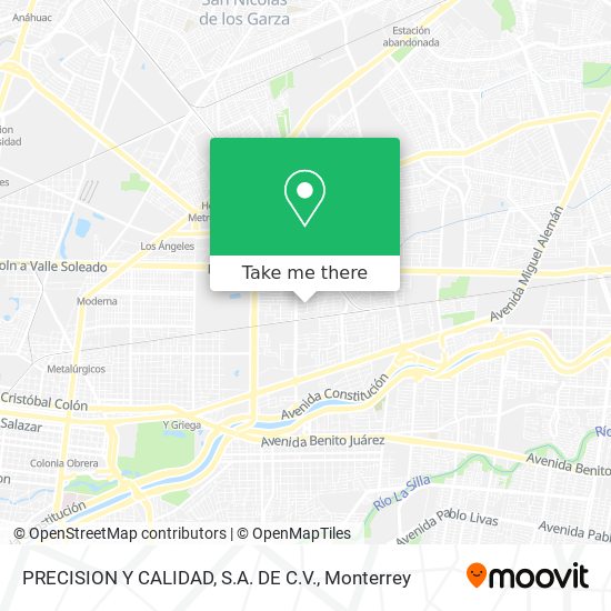 PRECISION Y CALIDAD, S.A. DE C.V. map