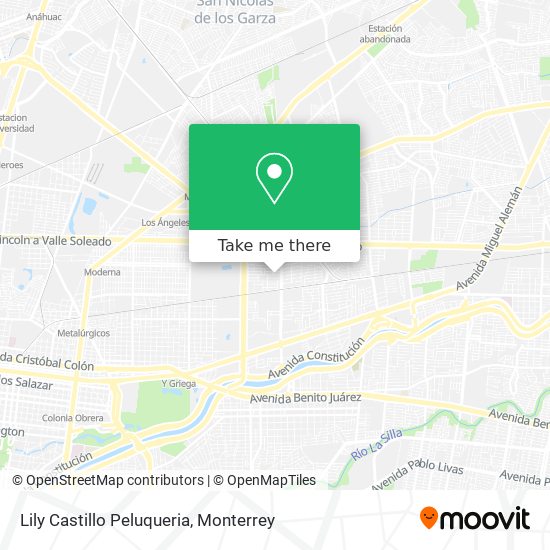 Mapa de Lily Castillo Peluqueria