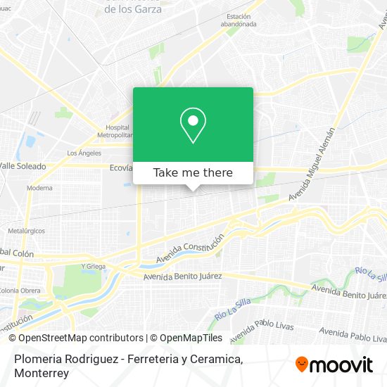 Plomeria Rodriguez - Ferreteria y Ceramica map