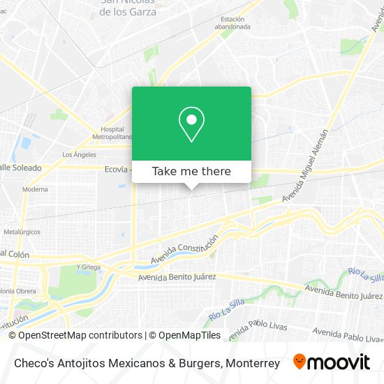 Checo's Antojitos Mexicanos & Burgers map