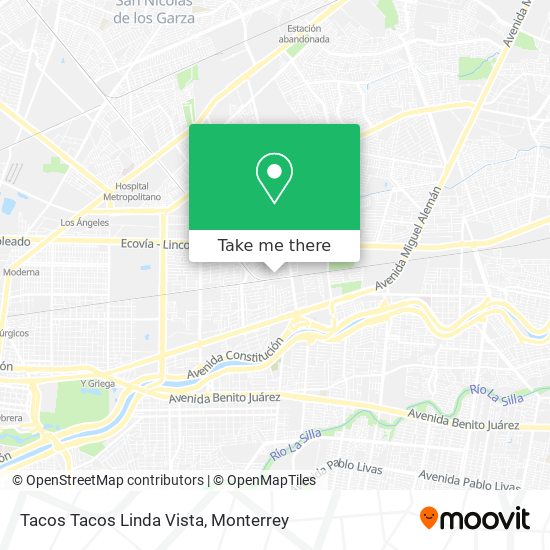 Mapa de Tacos Tacos Linda Vista