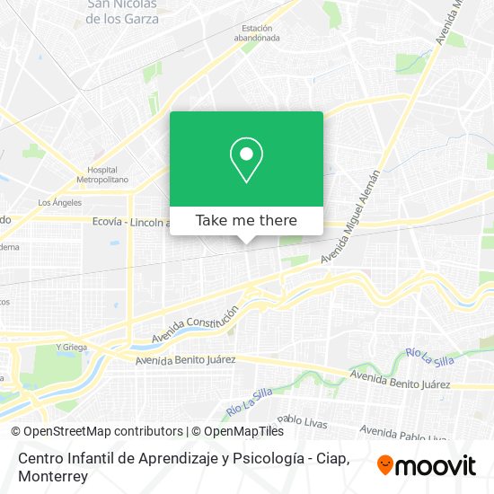 Mapa de Centro Infantil de Aprendizaje y Psicología - Ciap