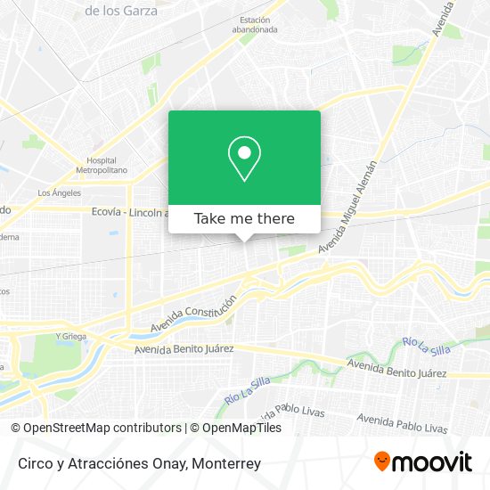 Circo y Atracciónes Onay map