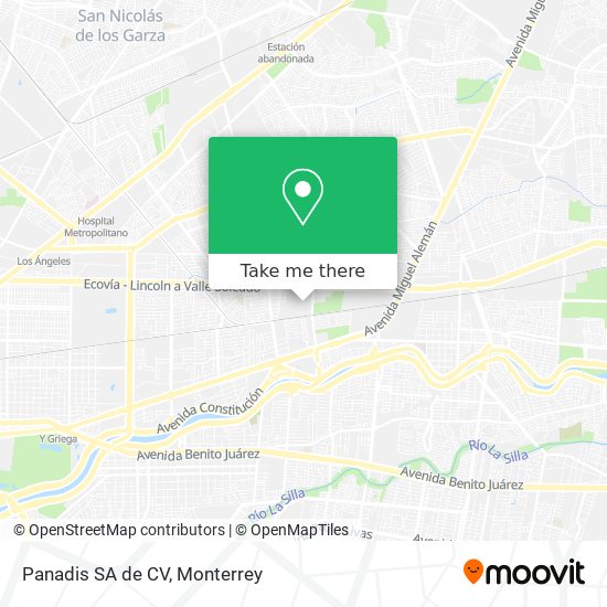 Mapa de Panadis SA de CV